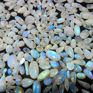 White Rainbow Moonstone Lot, Gemstone Cabochon Lot, Natural Moonstone Lot, Amazing Fire Lot, Rainbow Lot, Making Jewelry,