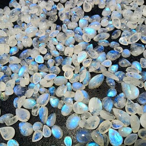 White Rainbow Moonstone Lot, Gemstone Cabochon Lot, Natural Moonstone Lot, Amazing Fire Lot, Rainbow Lot, Making Jewelry MM Size