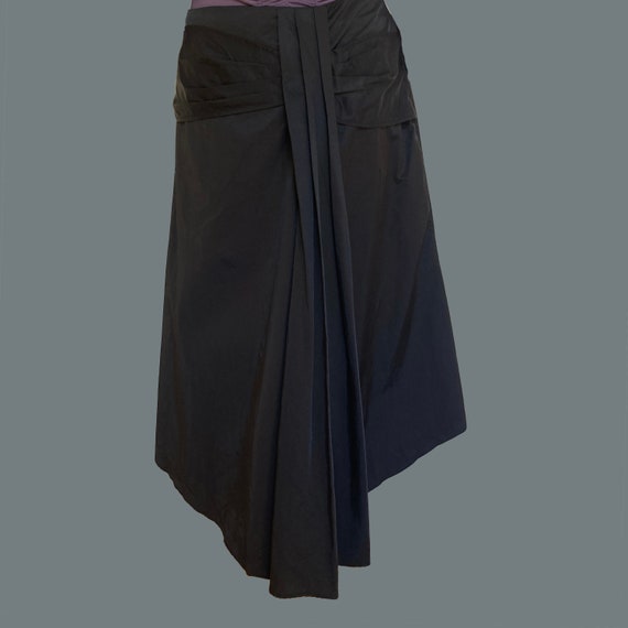 Y2K midi skirt, "Ronen Chen" black midi skirt, As… - image 3