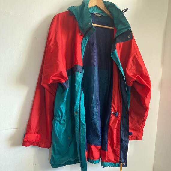 Vintage Track jacket, Helly Hansen block Color Hooded… Gem