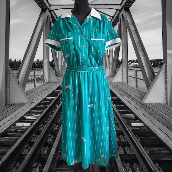 midi turquoise dress Beaded Paloma Midi Dress in Turquoise L
