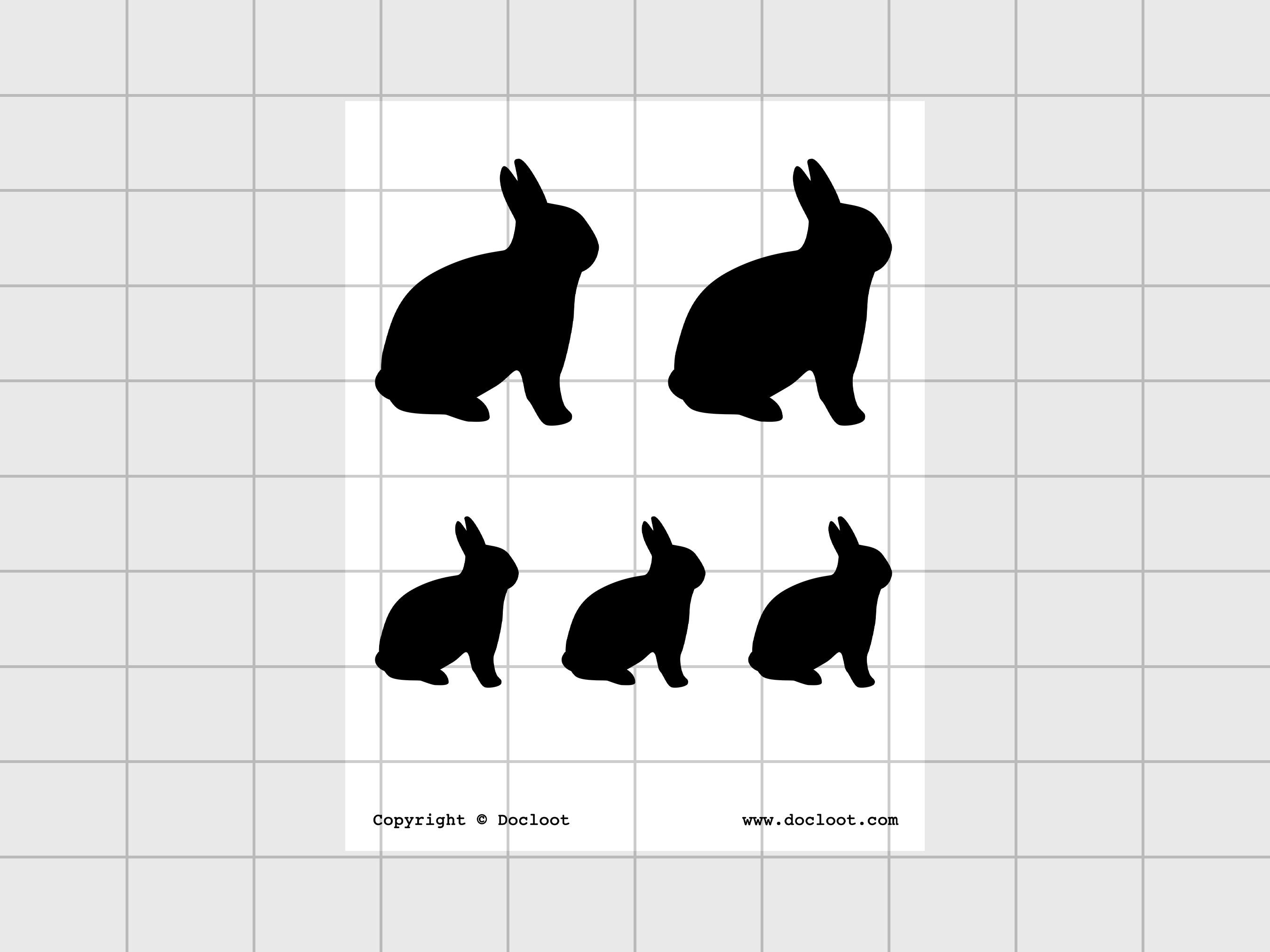 Rabbit Targets Printable Shooting Target JPEG PDF PNG - Etsy