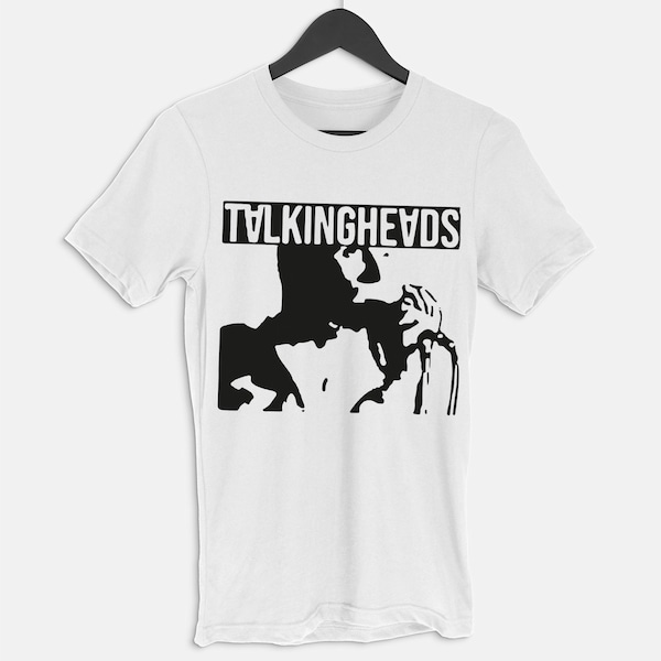 Talking Heads vintage grafisch wit unisex T-shirt
