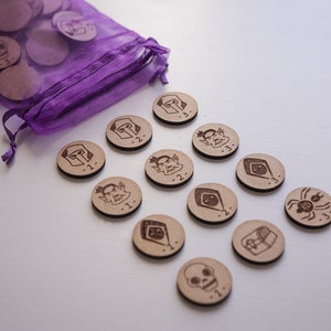 Monster Tokens | DND 5E Tokens | RPG Accessories for game nights | Dungeons and Dragons Gift