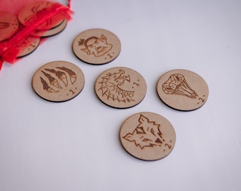 Large Monster Tokens | DND 5E Tokens | RPG Accessories for game nights | Dungeons and Dragons Gift