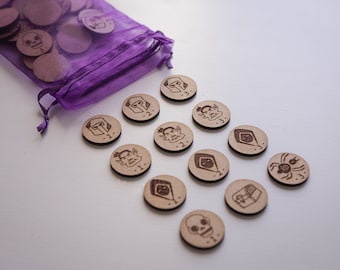 Monster Tokens | DND 5E Tokens | RPG Accessories for game nights | Dungeons and Dragons Gift