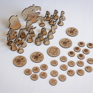 DND Minis Starter Set 53-piece pack 5E Tokens Gift RPG Miniatures Accessories