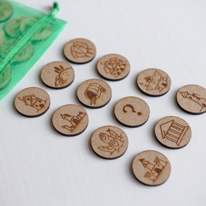 Jetons marqueurs de carte | Jetons MDN 5E | Accessoires RPG pour les soirées match | Cadeau Donjons et Dragons