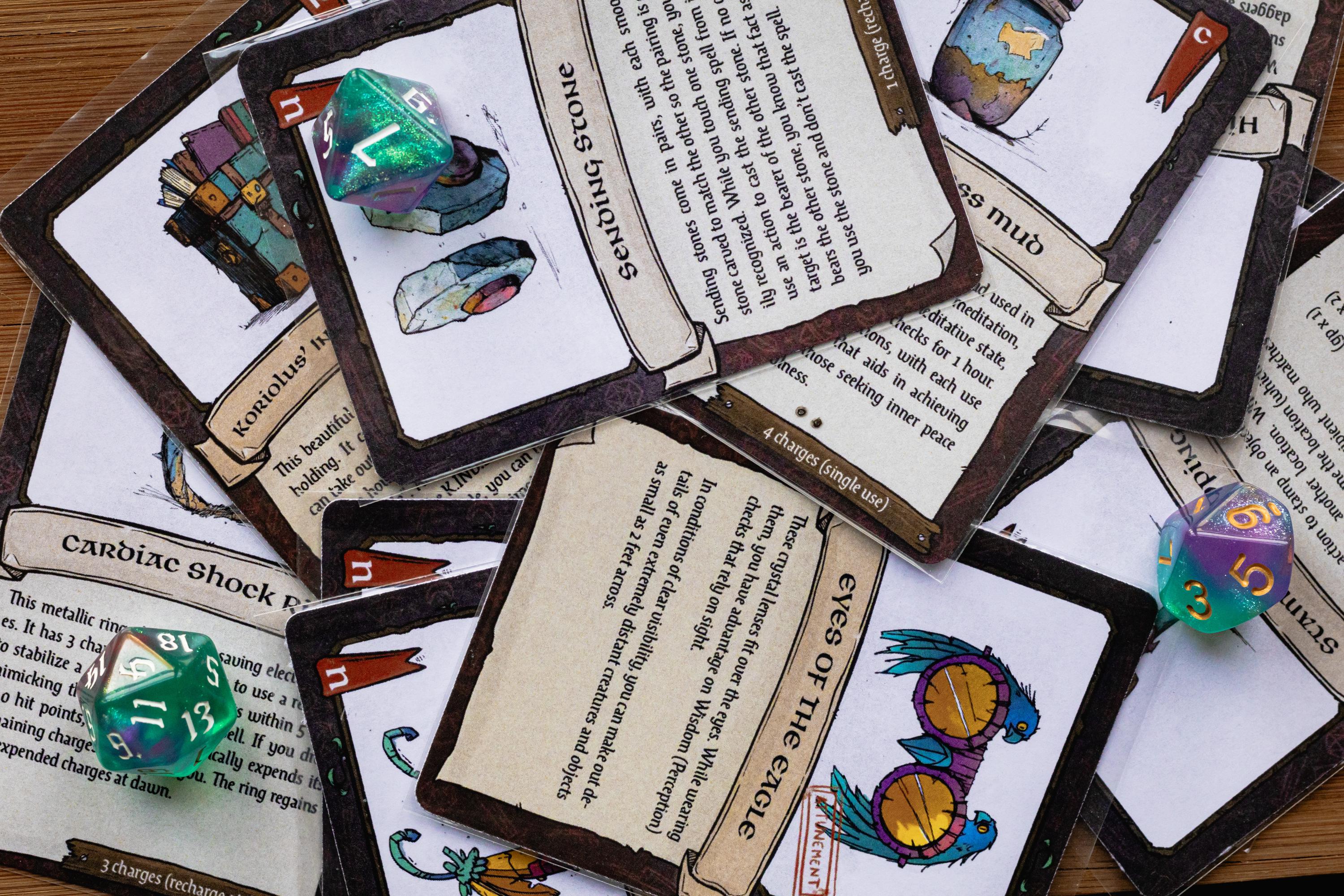 Dnd 5e Magic Item Cards: Hand Illustrated Templates (digital Download ...