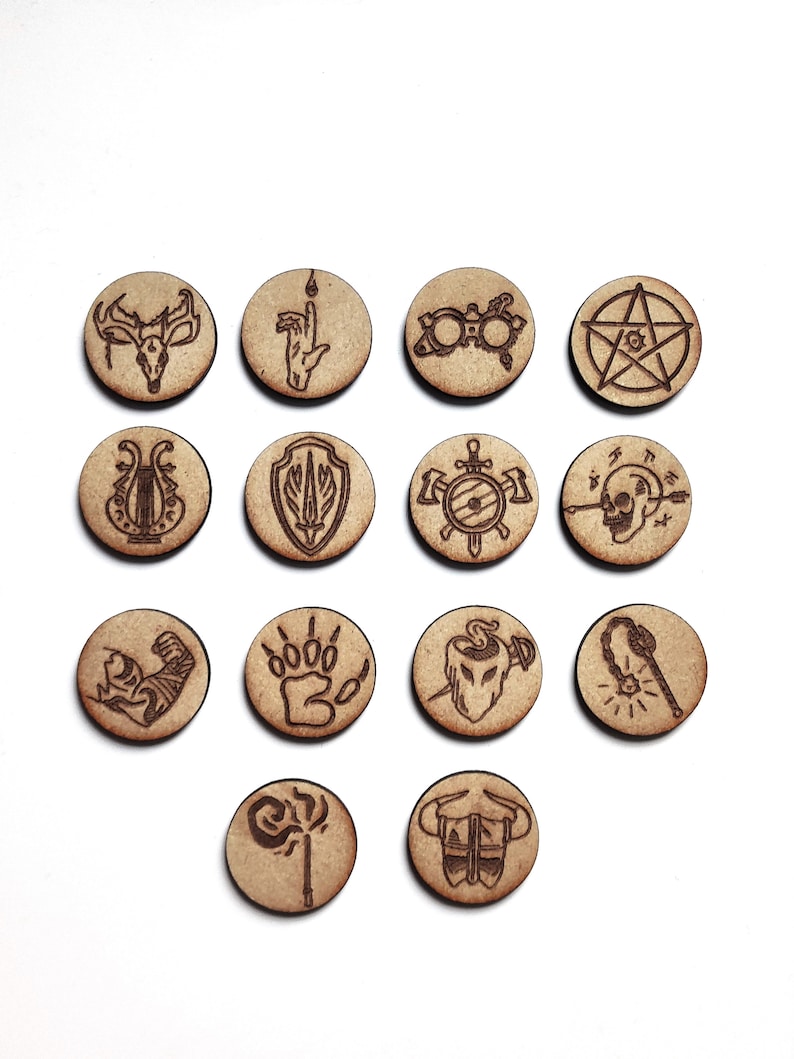 Dnd Ranger Class Tokens Fantasy Class Tokens: DND 5E RPG Accessories - Etsy