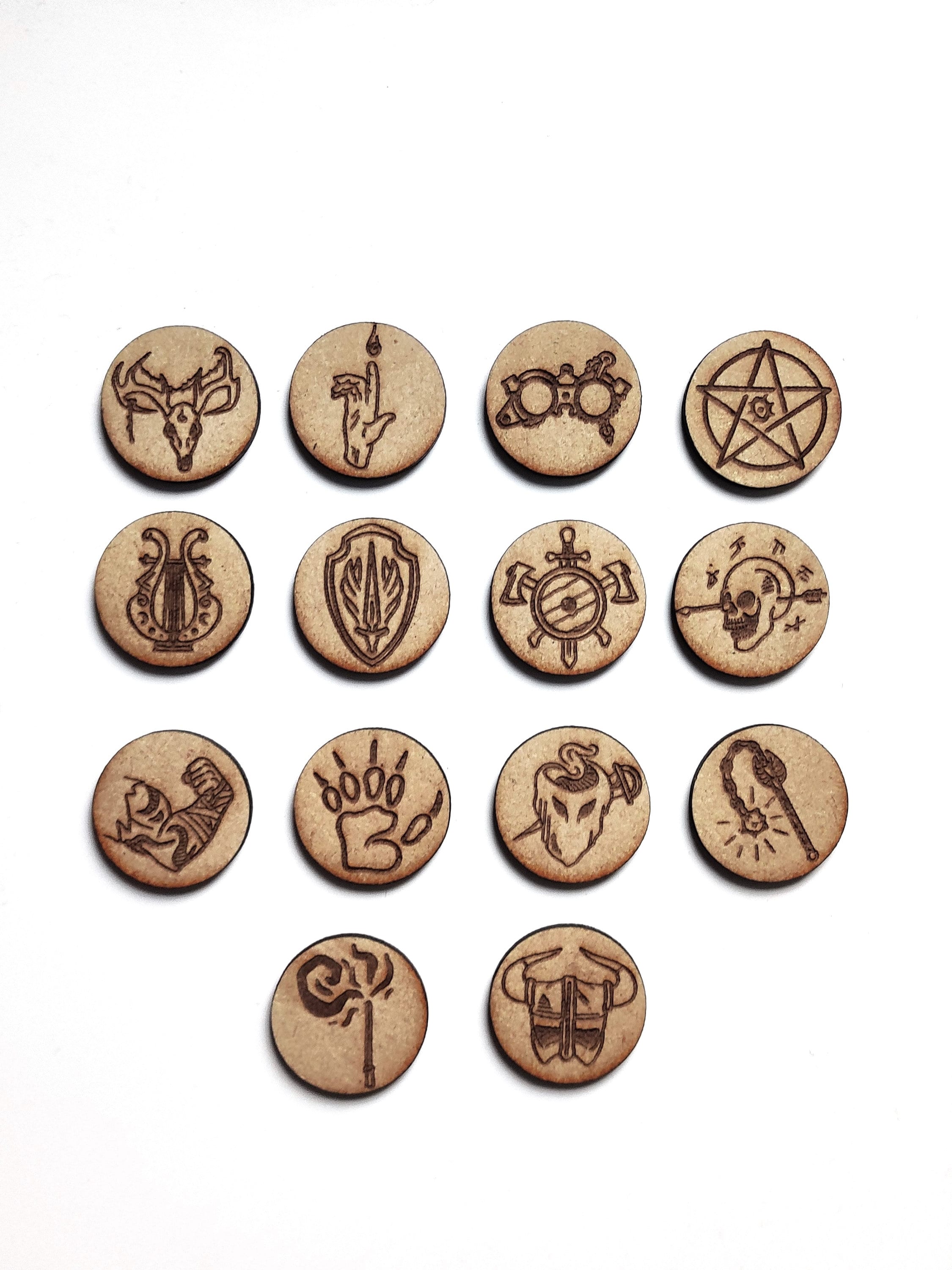 Fantasy Class Tokens: DND 5E RPG Accessories - Etsy