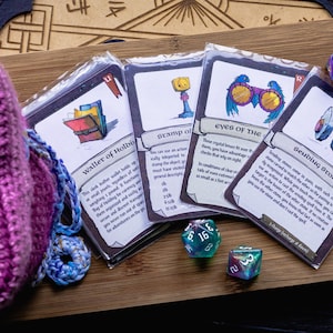 de Cartes d'objet magique illustrées à la main | Téléchargement numérique | Cartes d'objets magiques modifiables et imprimables D&D 5e | Comprend plus de 35 exemples d'articles