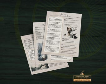 Inserciones de pantalla GM de Candela Obscura / Accesorios Lightkeeper / Regalo de rol / Versión para imprimir