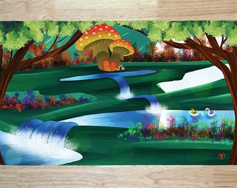In the Wilds by Astria Legends | With or Without Stitched Edges | Edge to Edge Printing | 24"x14"