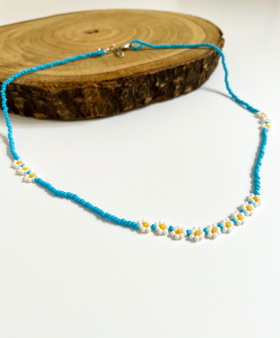 Multi Colour Necklacenatural Seed Bead minimalist Beaded - Etsy