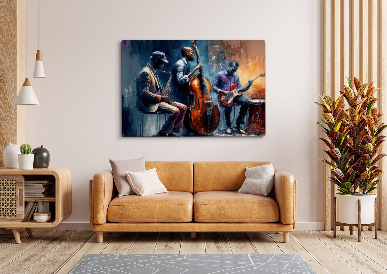 Jazz Music Canvas Print Jazz Music Wall Art Jazz Club Jazz Etsy