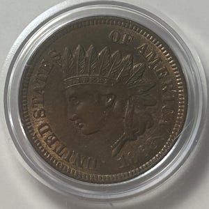 1868 Indian Head Cent MS-60