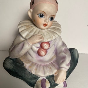 Vintage MANN Harlequin Clown - Plays Music/Music Box! - Spins around! - Made in Japan in 1982