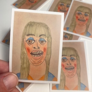 "Original Illustration ""Whattt?"" Vinyl Aufkleber