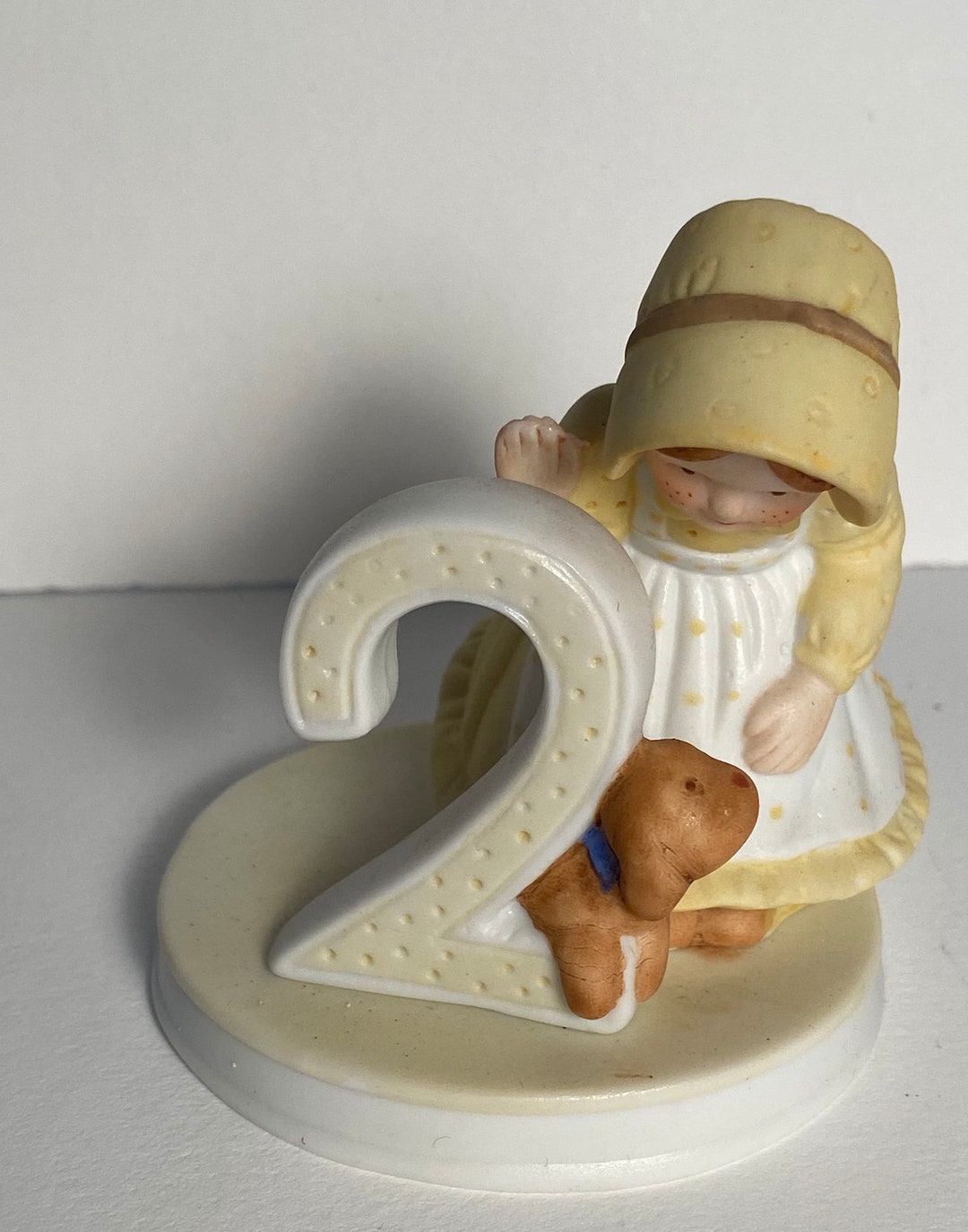 Vintage Holly Hobbie Birthday Collection “2” Figurine - Fine Hand