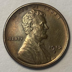 1912-S リンカーン セント MS-60 赤茶色 未流通