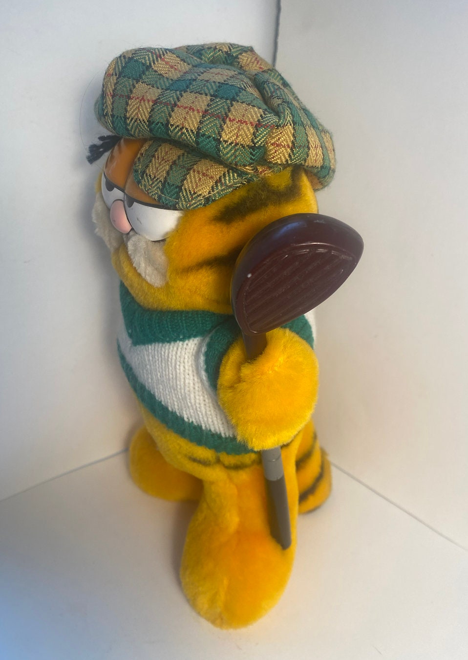 Vintage Garfield the Cat Golfer Plush Doll Toy With Golf Club Etsy Australia