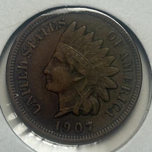 1907 Indian Head Cent AU