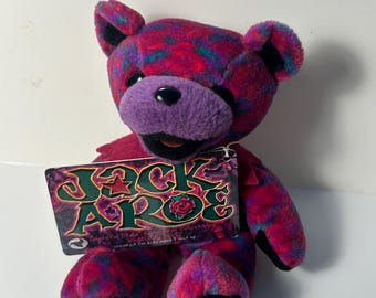 Grateful Dead 4th Generation Liquid Blue Plush Bear, Beanie Bear