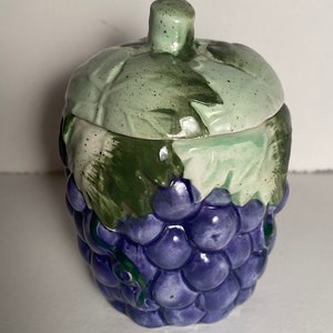 Vintage Alco Industries Grapes Jar - Made in China