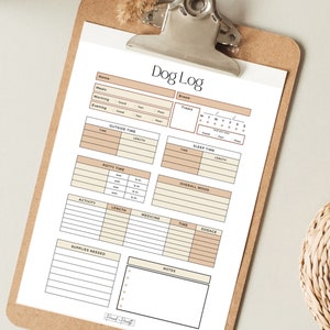 Printable Dog Log