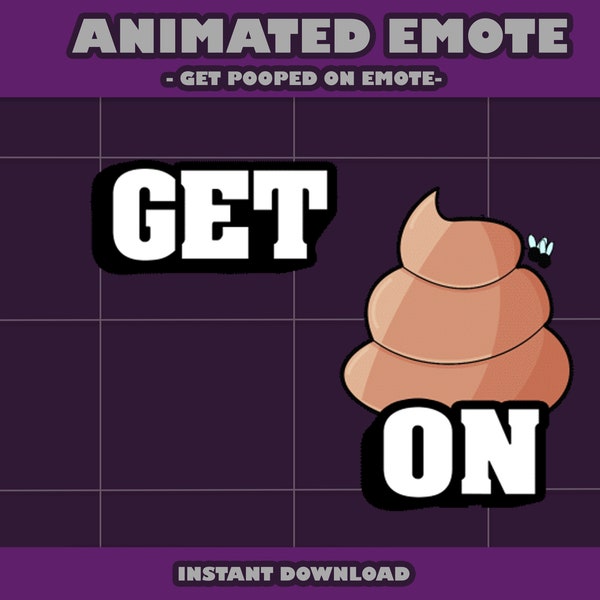 Animated Get Pooped On Emote - Twitch, Discord, YouTube