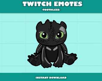 How To Train Your Dragon Toothless Emote, Twitch, Discord, Youtube *LIMITED TIME ONLY*