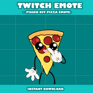 Pissed Off Pizza Emote - Twitch, Discord, Youtube
