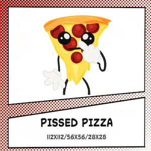 Emote pizza énervée | Emote animée Pizza en colère | Twitch, Discord, YouTube, Facebook (téléchargement numérique)