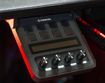 Streamdeck + Plus Support amovible sous le bureau, faible encombrement, extraction partielle prise en charge