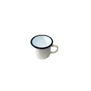 Tin Enamel Mug with Handle/Godé Emaye
