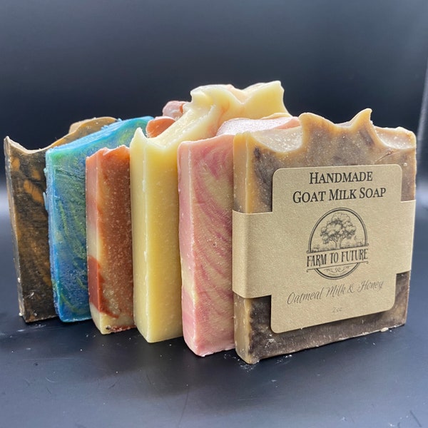 2oz Sample Size Goat Soap Bar Handmade Goat Milk Soap, Wedding Gift, Baby Shower Favor, Valentine's Day Gift