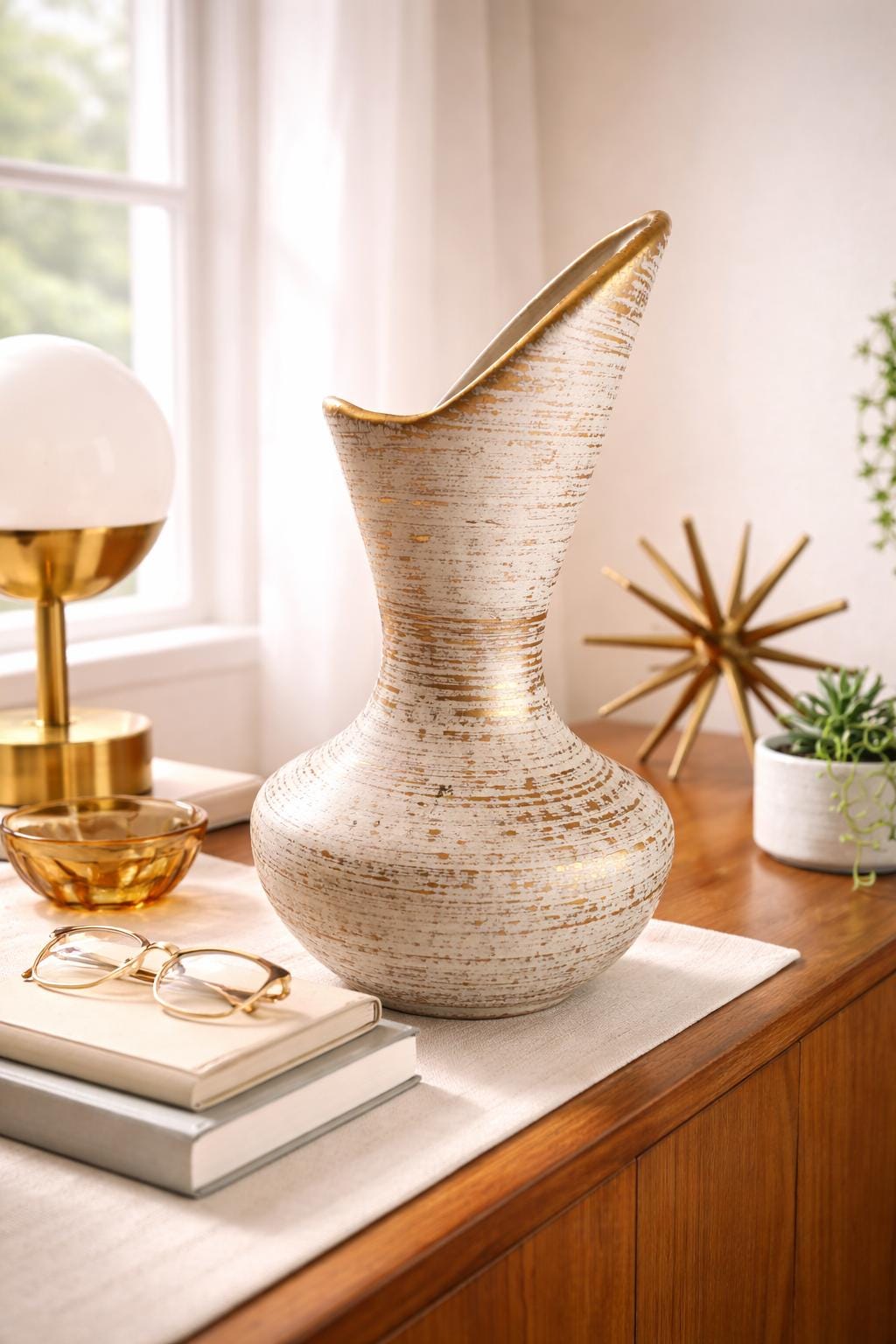 Vintage 22k Gold Vase - Etsy