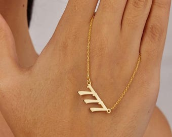 Custom Angel Number Necklace, Lucky Number Pendant, Birthday Gift