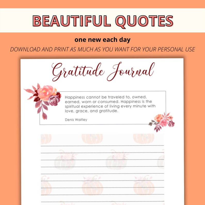 Printable Gratitude Journal Printable Journal Pages - Etsy Canada