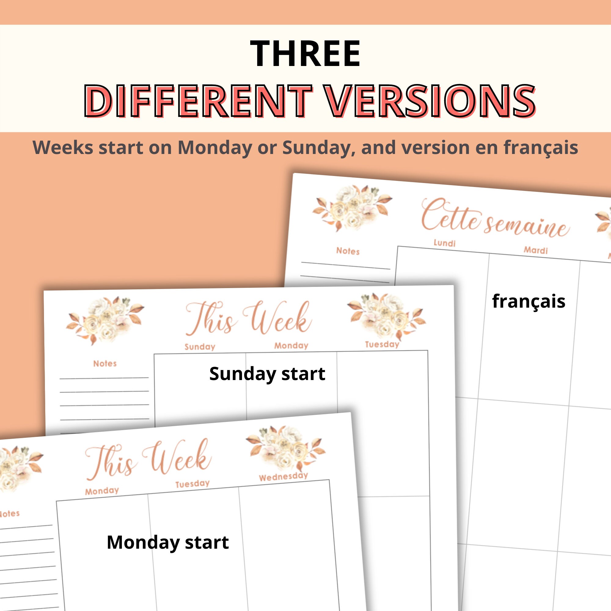 Printable Planner October // Monthly Planner // Weekly Planner ...