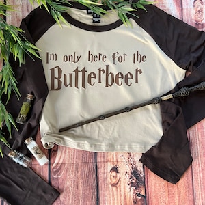 Butterbeer Crop Top, Womens tops