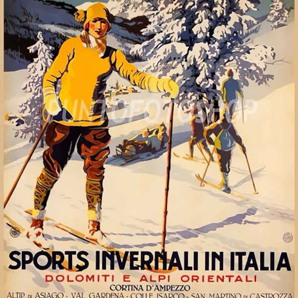 Poster Sports Invernali Italia