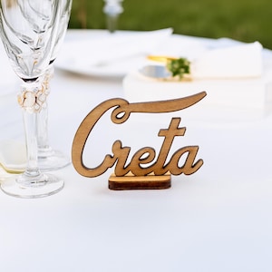 Nomi in legno personalizzati per segnaposto, bomboniere, tableau de mariage, scritte decorative