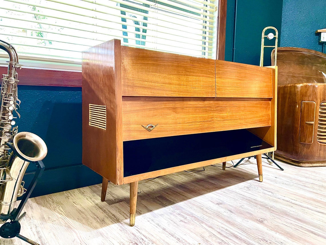 LGC66 MCM Mid Century Modern Stereo Console Grundig Bauhaus Etsy
