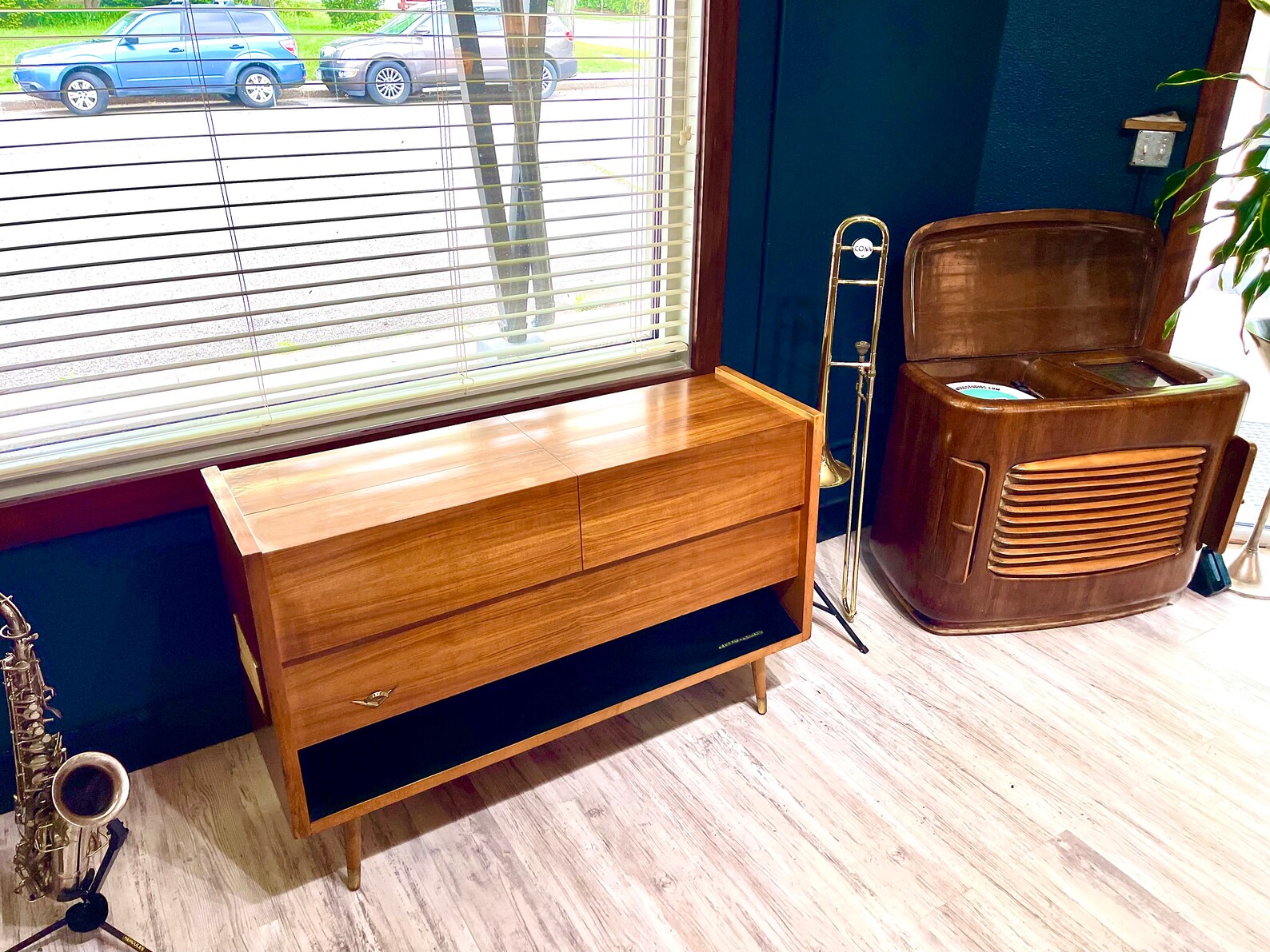 LGC66 MCM Mid Century Modern Stereo Console Grundig Bauhaus Etsy