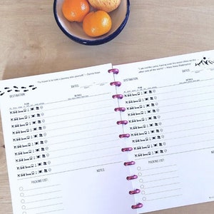 Travel Planner Discbound Refill | Travel Insert for Disc Planner | Travel Disc Planner | 11 Disc Insert | Happy Planner Travel Insert