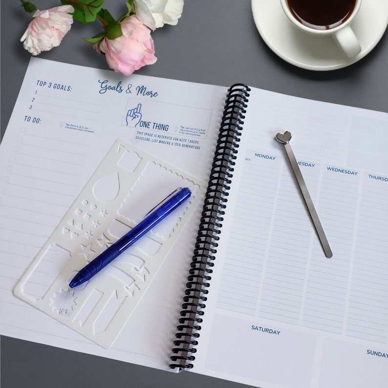 Undated Weekly Planner, Undated Monthly Planner, to Do List, Goal