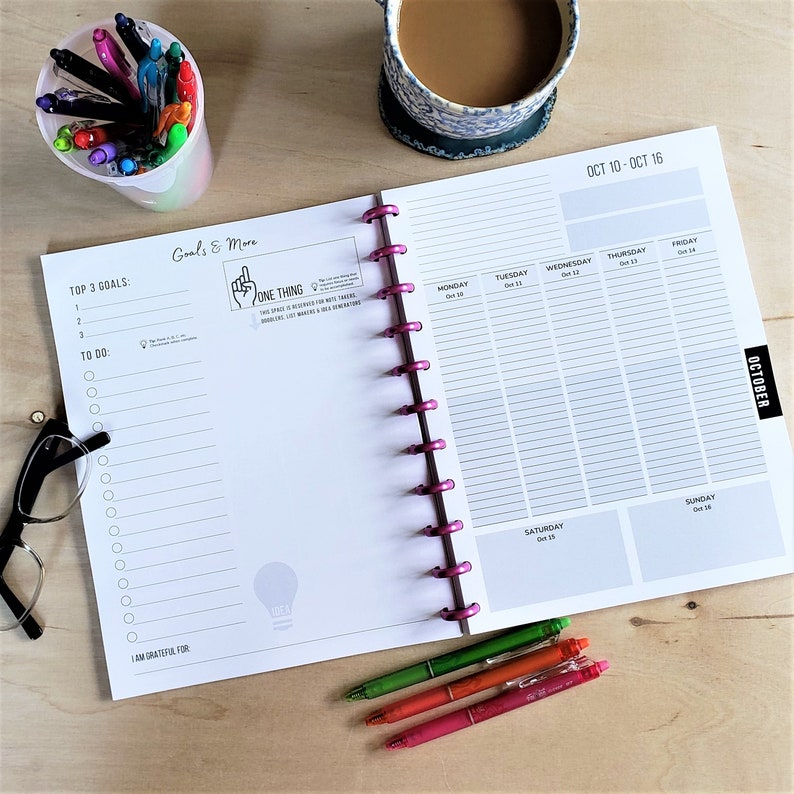 2023 Discbound Planner Reversible Covers 4 Designs/set Etsy