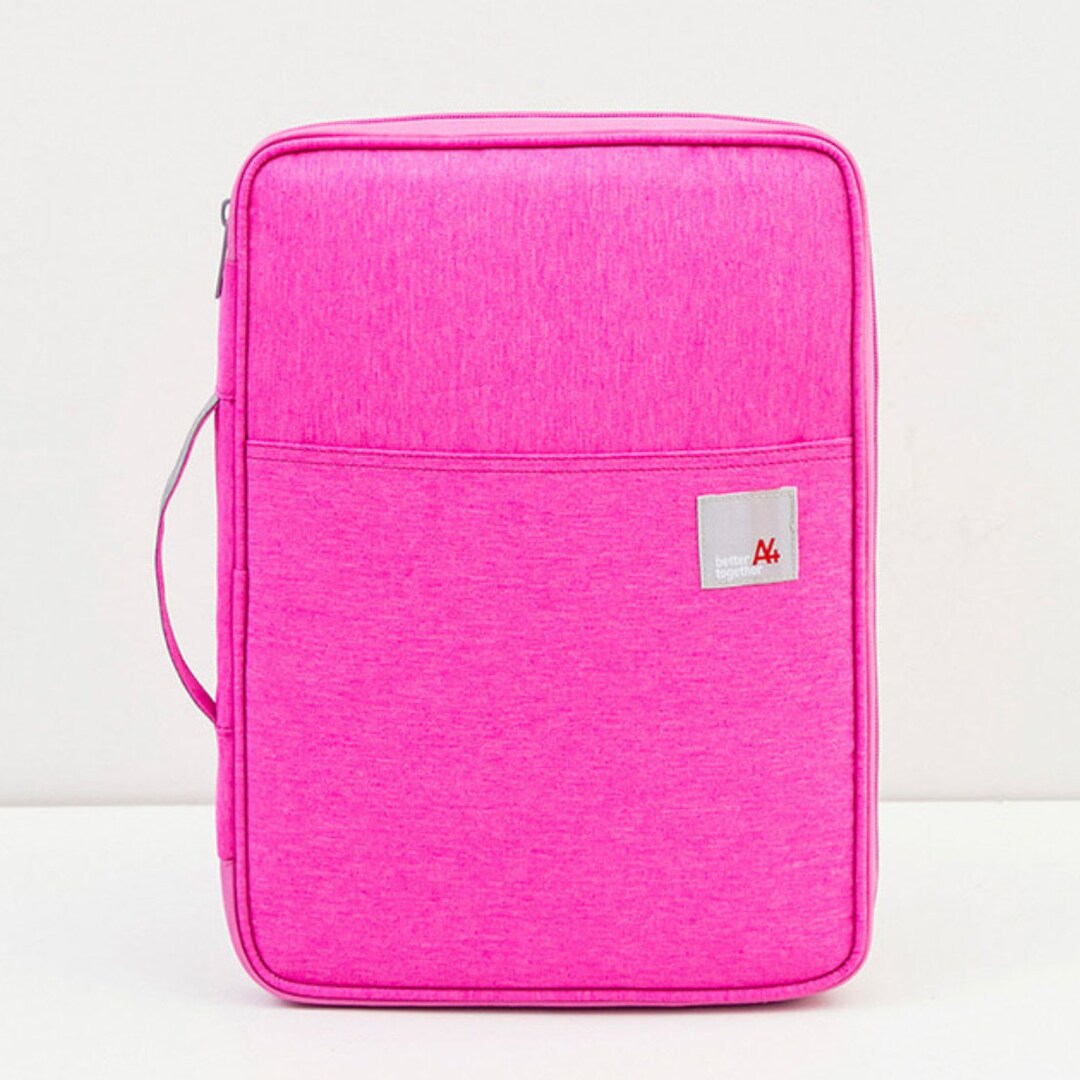 Portfolio Planner Case Padded iPad Case Zipper Planner Case Pink Planner Case 8.5x11 Planners